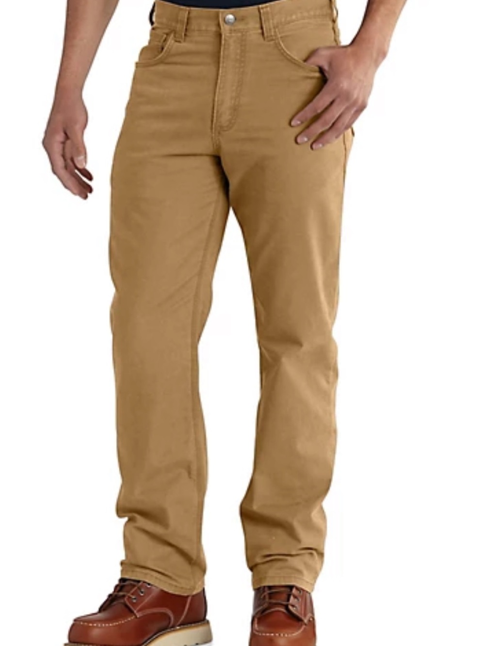 NWT Men's Carhartt Rugged Flex Relaxed Fit Khaki Work Pants